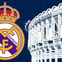 皇家马德里队徽及伯纳乌球场外观